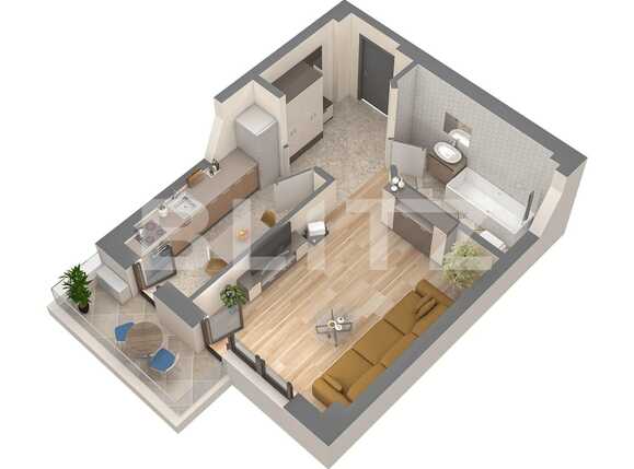 Garsonieră de vânzare Nicolina - 94669AV | BLITZ Iași | Poza1