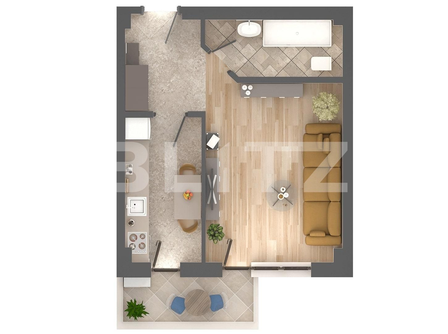 Garsonieră de vânzare Nicolina - 94669AV | BLITZ Iași | Poza2