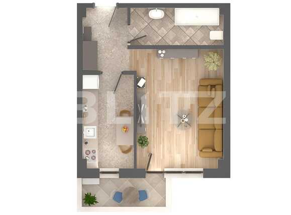 Garsonieră de vânzare Nicolina - 94672AV | BLITZ Iași | Poza1