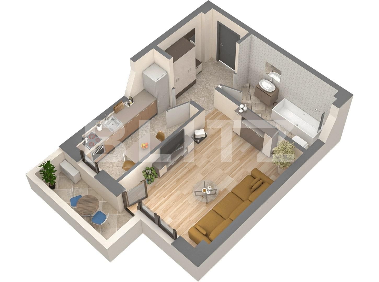 Garsonieră de vânzare Nicolina - 94672AV | BLITZ Iași | Poza2