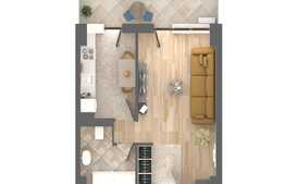 Apartament 1 camera, 43.97mp, etaj intermediar, zona Nicolina