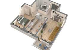 Apartament 2 camere, decomandate, 57.91mp, zona Nicolina