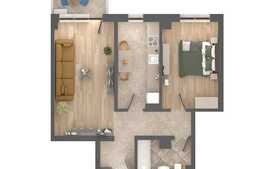 Apartament 2 camere, decomandate, 57.91mp, zona Nicolina