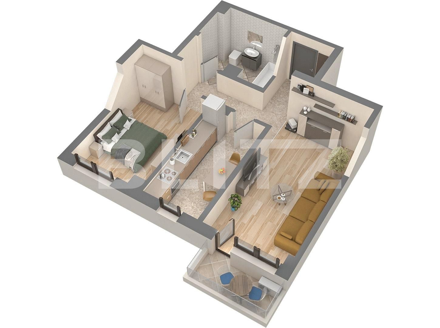 Apartament de vânzare 2 camere Nicolina - 94681AV | BLITZ Iași | Poza3