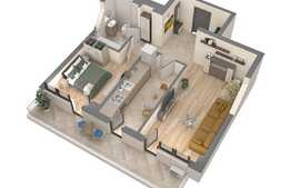 Apartament 2 camere, 71.82mp, etaj intermediar, zona Nicolina