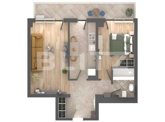 Apartament de vânzare 2 camere Nicolina - 94688AV | BLITZ Iași | Poza3