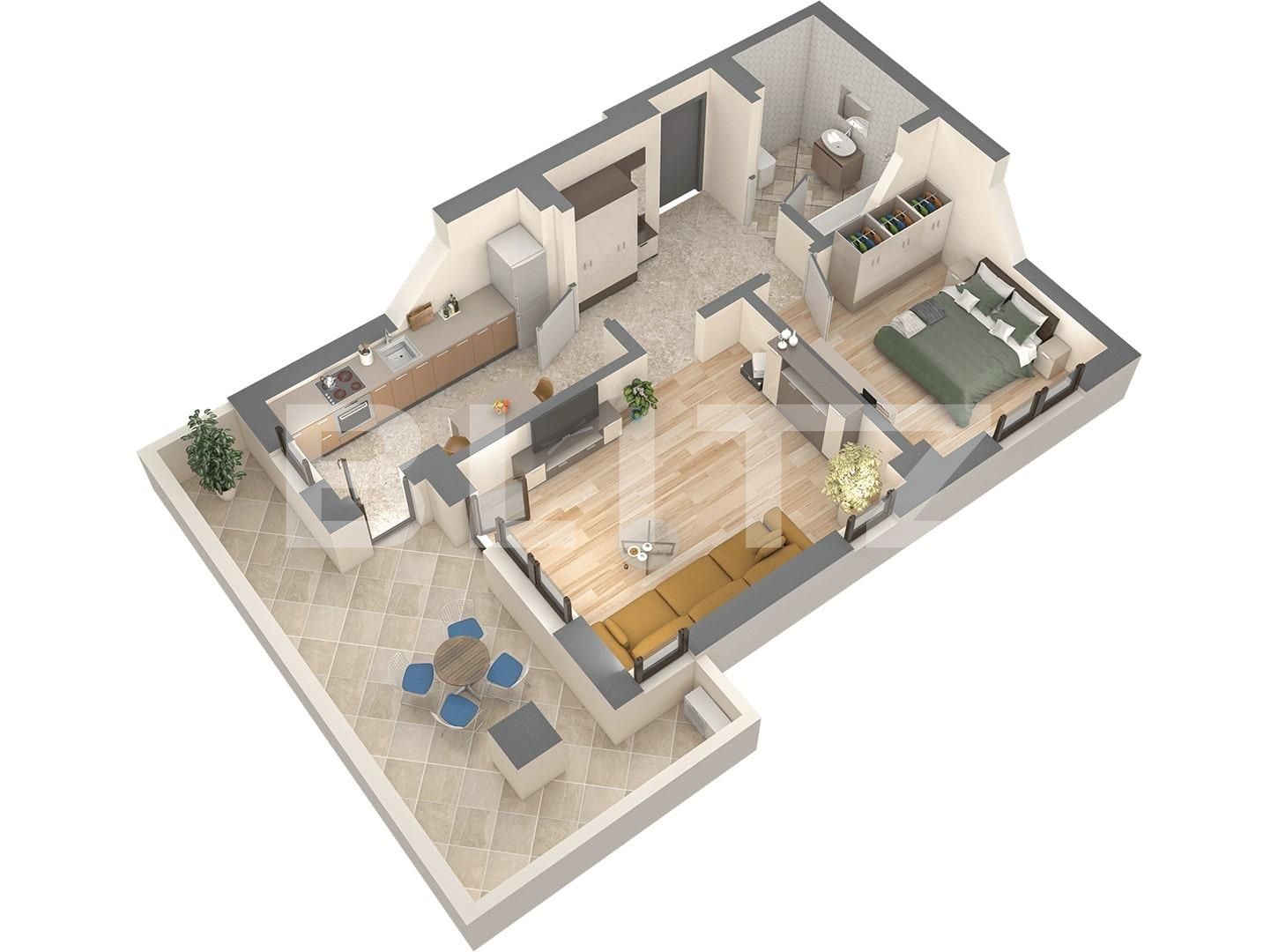 Apartament de vânzare 2 camere Nicolina - 94690AV | BLITZ Iași | Poza2