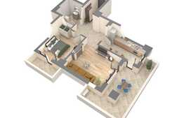 Apartament 2 camere, 81.2mp, etaj intermediar, Zona Nicolina