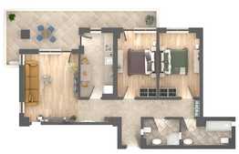 Apartament 3 camere, 99.91 mp, decomandat, Zona Nicolina