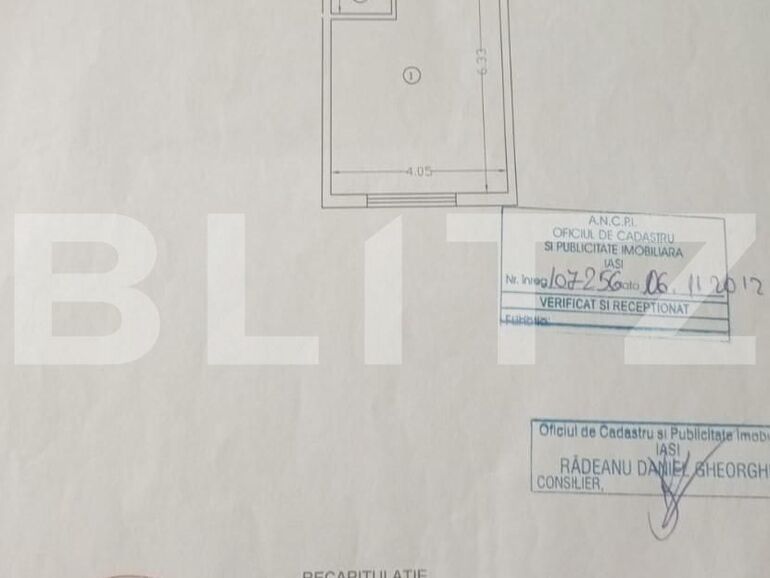 Garsonieră de vânzare Visani - 95830AV | BLITZ Iași | Poza1