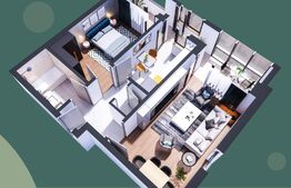 Apartament de 2 camere, decomandat, 2 balcoane, zona Hlincea