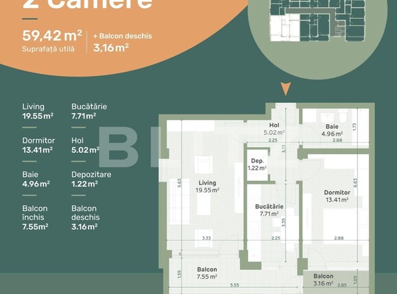 Apartament de vânzare 2 camere Hlincea - 96326AV | BLITZ Iași | Poza5