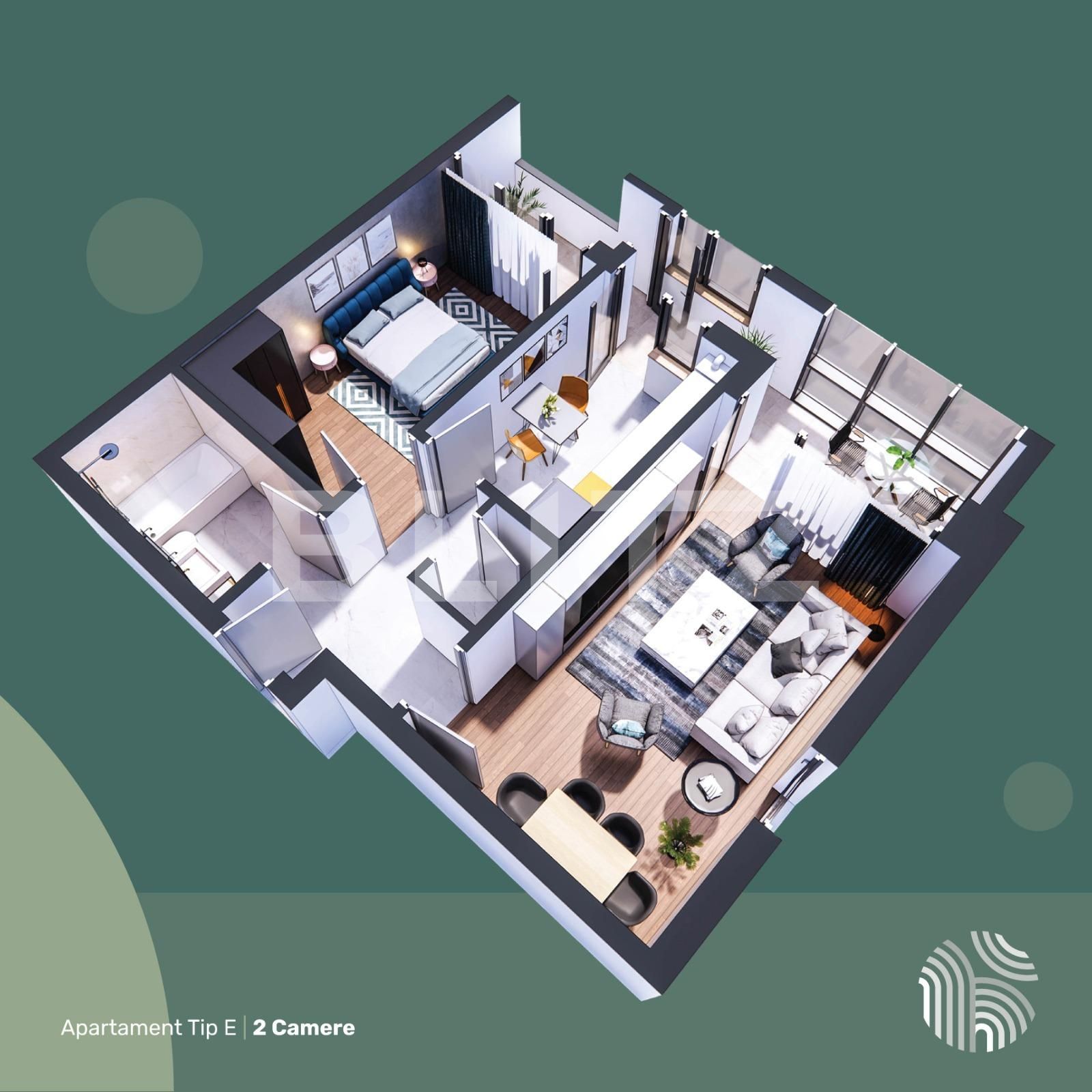 Apartament de vânzare 2 camere Hlincea - 96326AV | BLITZ Iași | Poza3