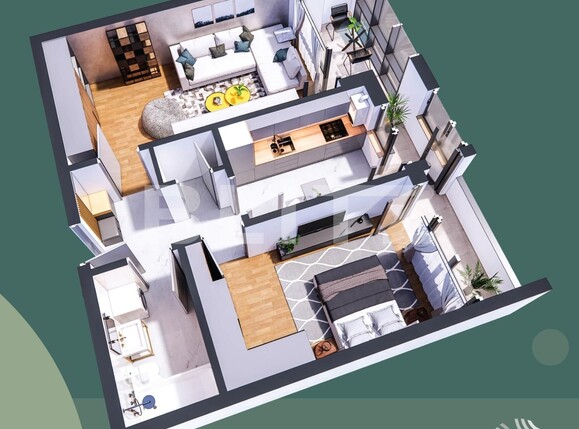 Apartament de vânzare 2 camere Hlincea - 96328AV | BLITZ Iași | Poza3