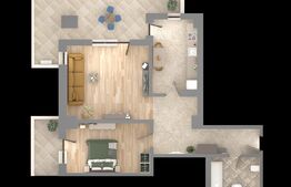 Apartament 2 camere D, 58.05 mp, 13.5mp terasa, zona Nicolina