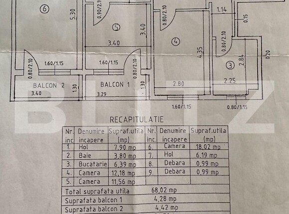 Apartament de vânzare 3 camere Dacia - 97556AV | BLITZ Iași | Poza10