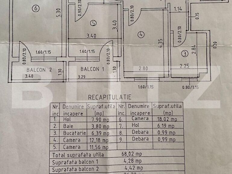 Apartament de vânzare 3 camere Dacia - 97556AV | BLITZ Iași | Poza1