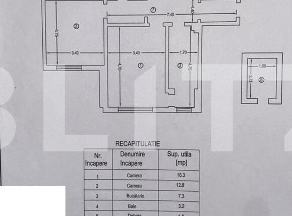Apartament de închiriat 2 camere Central - 98323AI | BLITZ Iași | Poza1