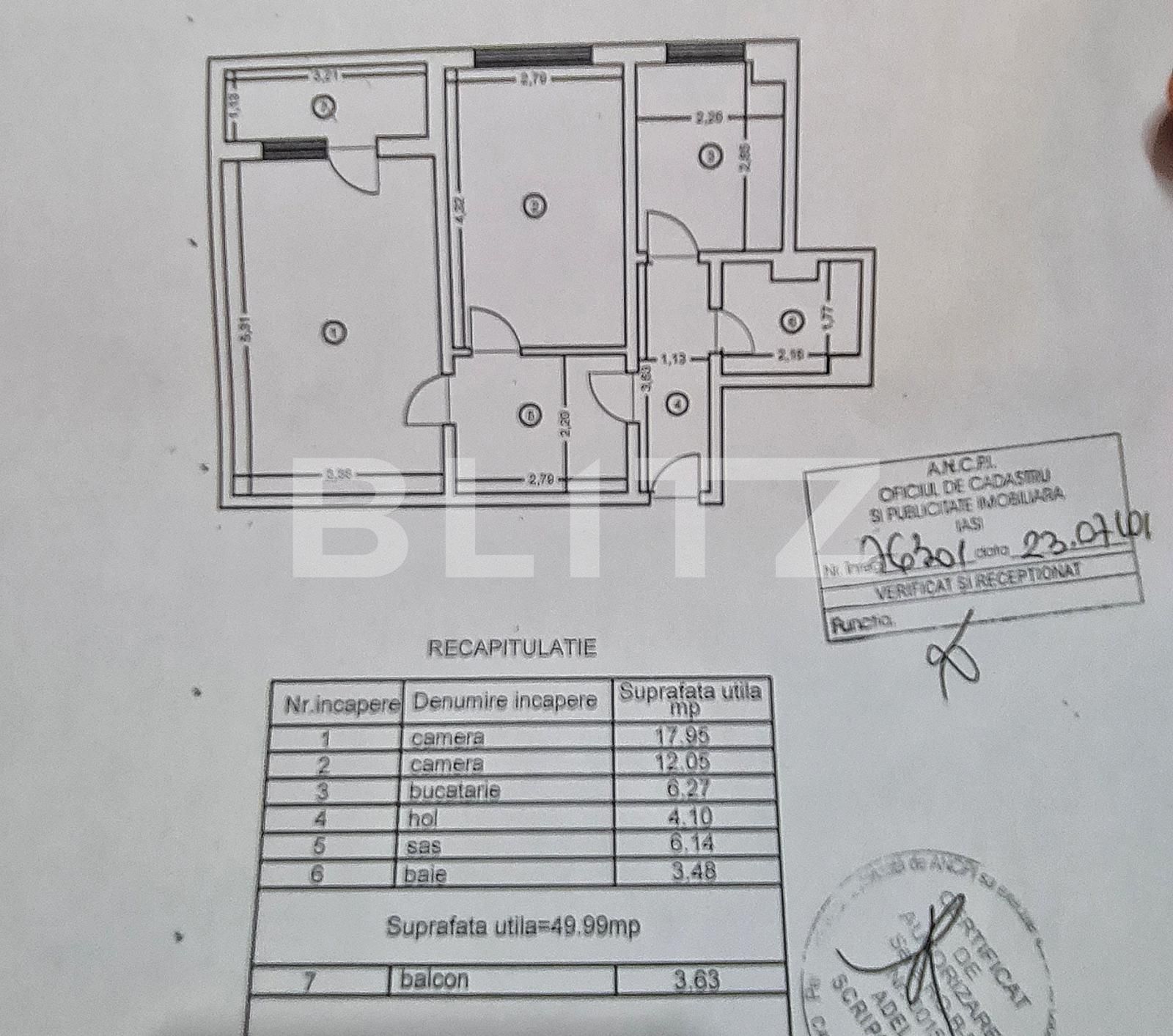 Apartament de vânzare 2 camere Alexandru cel Bun - 99549AV | BLITZ Iași | Poza1