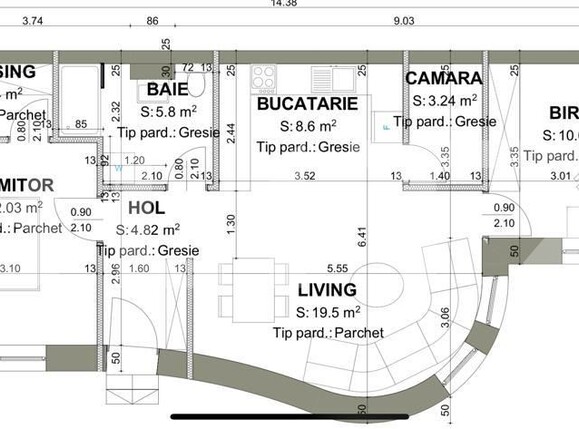 Apartament de închiriat 3 camere Central - 108657AI | BLITZ Oradea | Poza15
