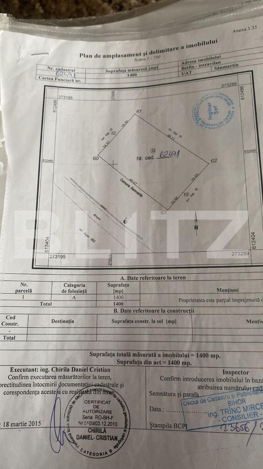 Teren de vânzare Betfia - 115156TV | BLITZ Oradea | Poza4