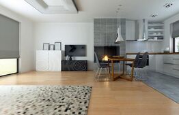 Casă nouă mediteraneană pasivă în natură cu 3 camere de 105 mp utili, teren de 630 mp și drum privat