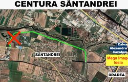Teren în Sântandrei Centură zona DODO intravilan 10800 mp la Principală cu utlitati, potrivit pt HALE, SALĂ DE NUNȚI, SPAȚII COMERCIALE, DEPOZITE
