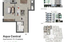 Apartament 2 camere, 54mp, cartier Dealuri Oradea