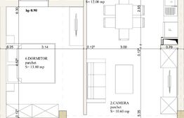 Apartament 2 camere, 60.40 mp, cartierul Oncea