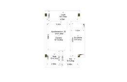 Comision 0! Apartament 1 camera, semifinisat, zona SUPERBA