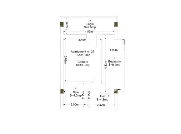 Garsonieră de vânzare Oncea - 131994AV | BLITZ Oradea | Poza2