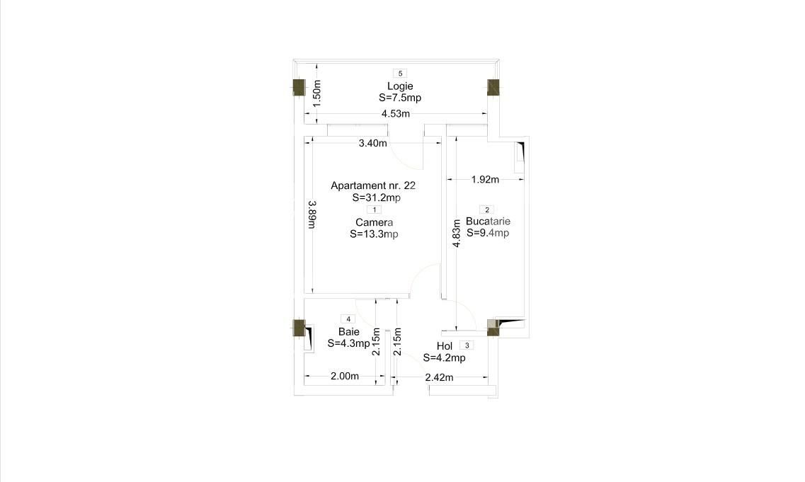 Garsonieră de vânzare Oncea - 131994AV | BLITZ Oradea | Poza2