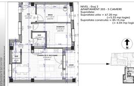 Apartament nou 3 camere, 73 mp, Iosia