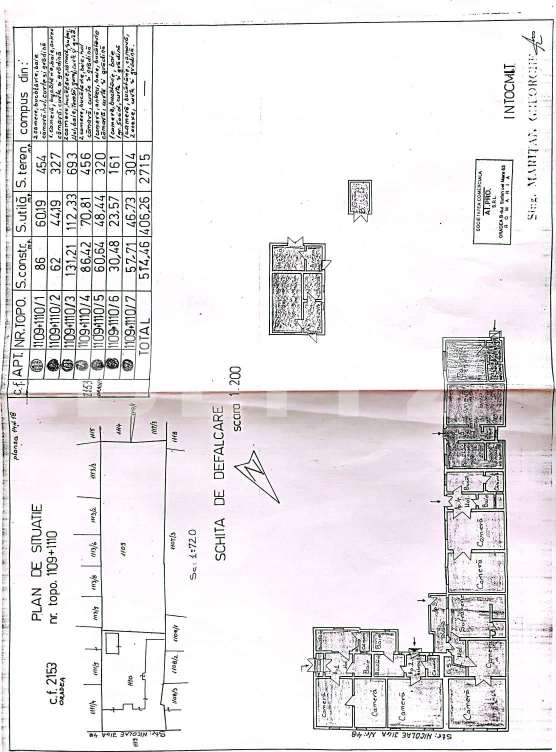Oportunitate Casa cu 2080 mp in centrul orasului Oradea cu posibilitate de extindere la 2715 mp