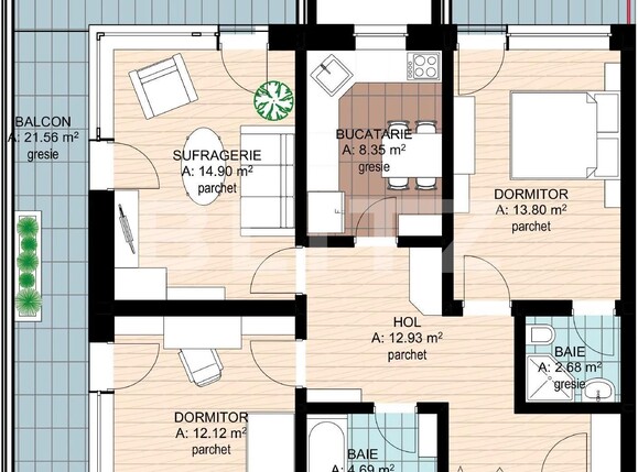 Apartament de vânzare 3 camere Nufarul - 136574AV | BLITZ Oradea | Poza2