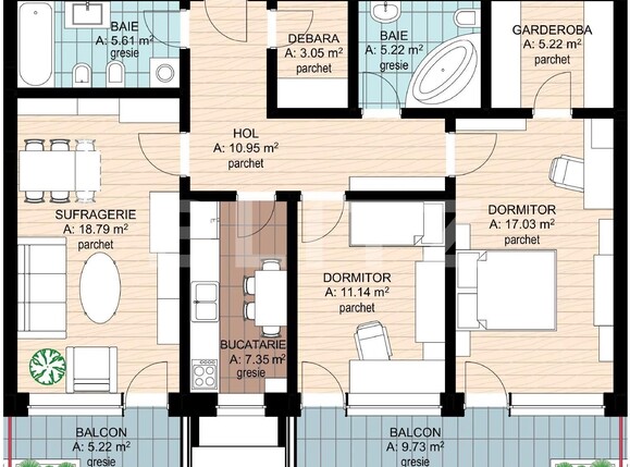 Apartament de vânzare 3 camere Nufarul - 136579AV | BLITZ Oradea | Poza1