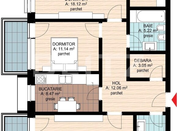 Apartament de vânzare 3 camere Nufarul - 136584AV | BLITZ Oradea | Poza1