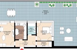 Apartamente 2 camere cu terasa si vedere spre oras