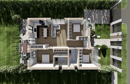 Casa cu 4 camere la roșu,finisat sau la cheie, 107 mp, zona Santandrei 