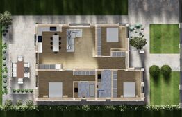 Casa cu 4 camere la roșu,finisat sau la cheie, 107 mp, zona Santandrei 