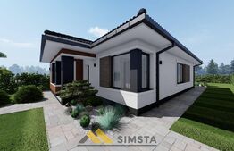 Casa cu 4 camere la roșu,finisat sau la cheie, 107 mp, zona Santandrei 