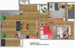 Apartament exclusivist Iosia 65mp 