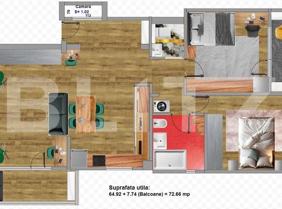 Apartament de vânzare 3 camere Iosia-Nord - 139102AV | BLITZ Oradea | Poza15