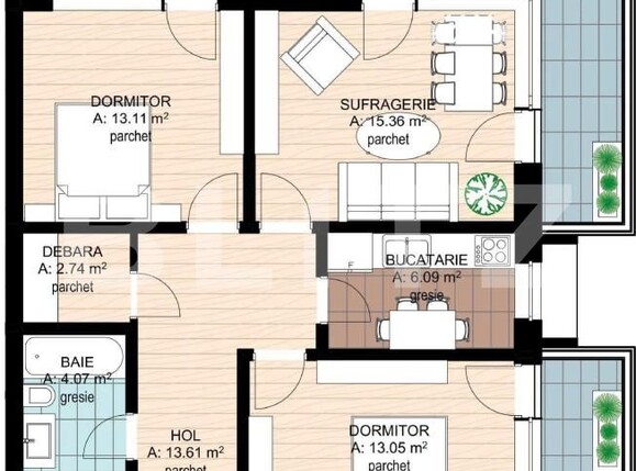 Apartament de vânzare 3 camere Nufarul - 141368AV | BLITZ Oradea | Poza2