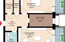 Apartamente cu 2 camere, bloc nou - Complex Milano 5