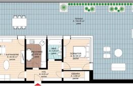 Apartamente 2 camere cu terasa si vedere spre oras