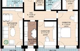 Apartamente cu 3 camere, Rate de la dezvoltator Bloc Nou 