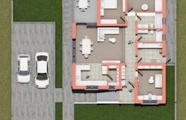 Casa pe un nivel, 130 mp utili, teren 800 mp, zona Oncea