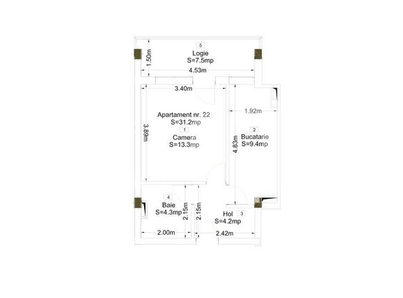 Garsonieră de vânzare Oncea - 143311AV | BLITZ Oradea | Poza2