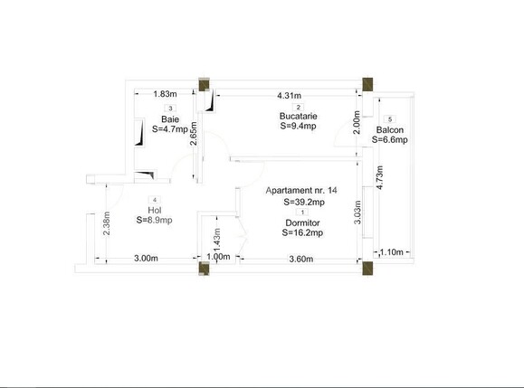 Garsonieră de vânzare Oncea - 143533AV | BLITZ Oradea | Poza1